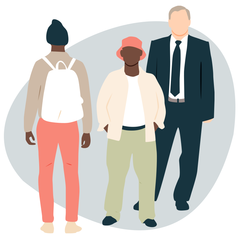 Group of men in the Bronx