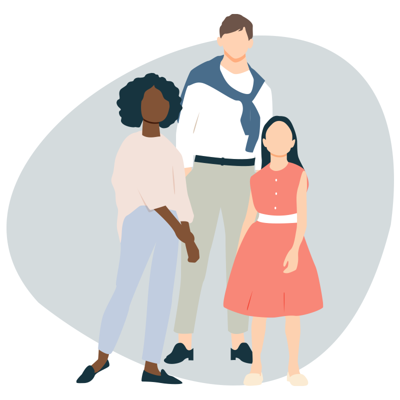 Family dealing with living with a diagnosis